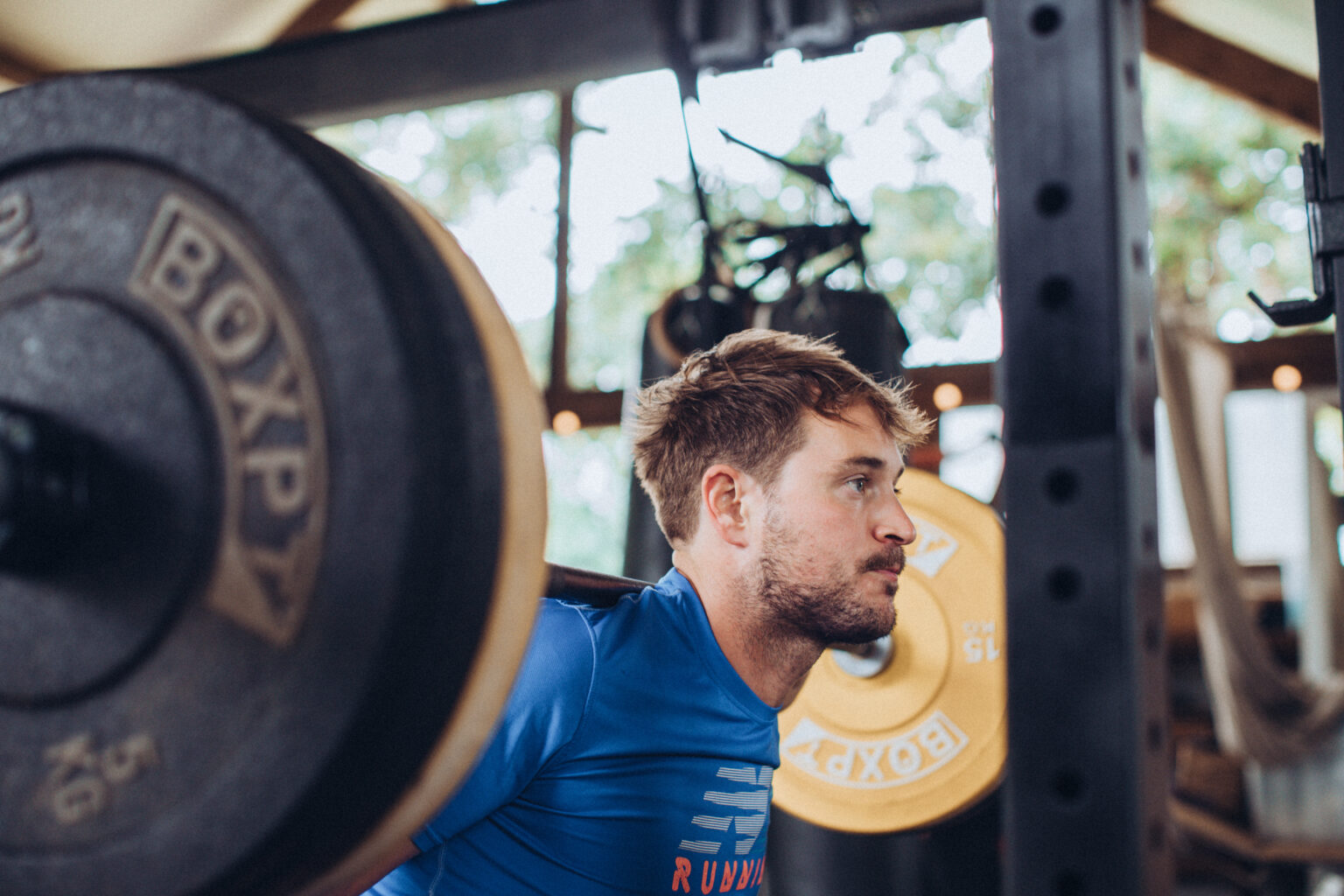 An open-air timber gym at an iD fitness retreat